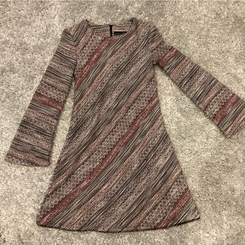 Zara tweed dress slightly above knee lenght